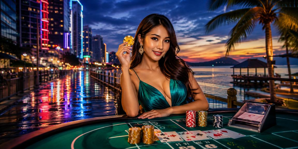 Permainan baccarat gaya Malaysia di Sabah dengan penyampai profesional